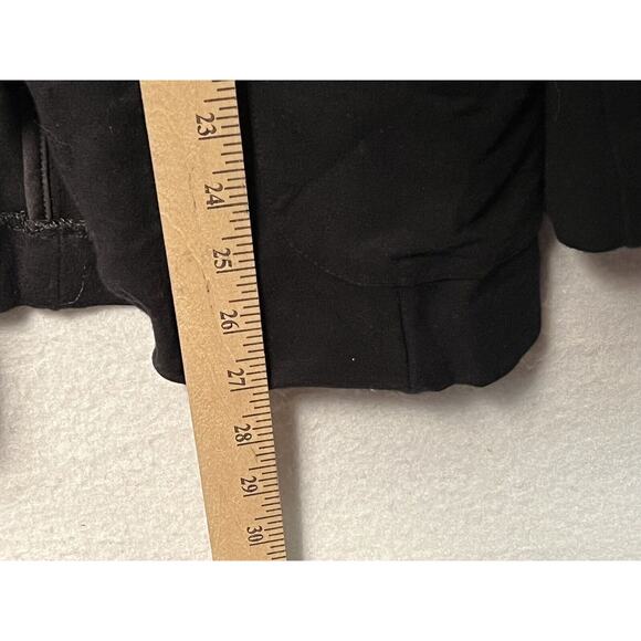 J. Jill Cardigan Jacket Size S Ponte Open Pocket Front Blazer Charcoal Black - Picture 4 of 6